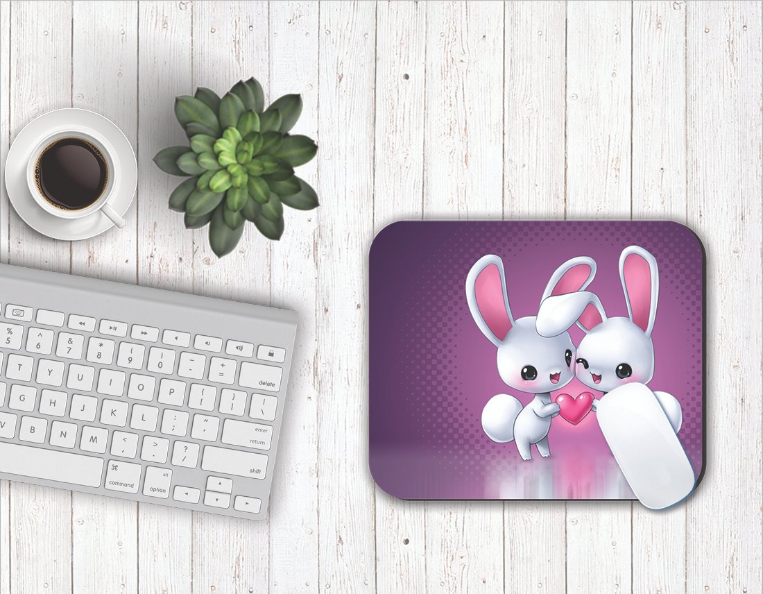 Fantaboy Cute Love Print Mouse Pad